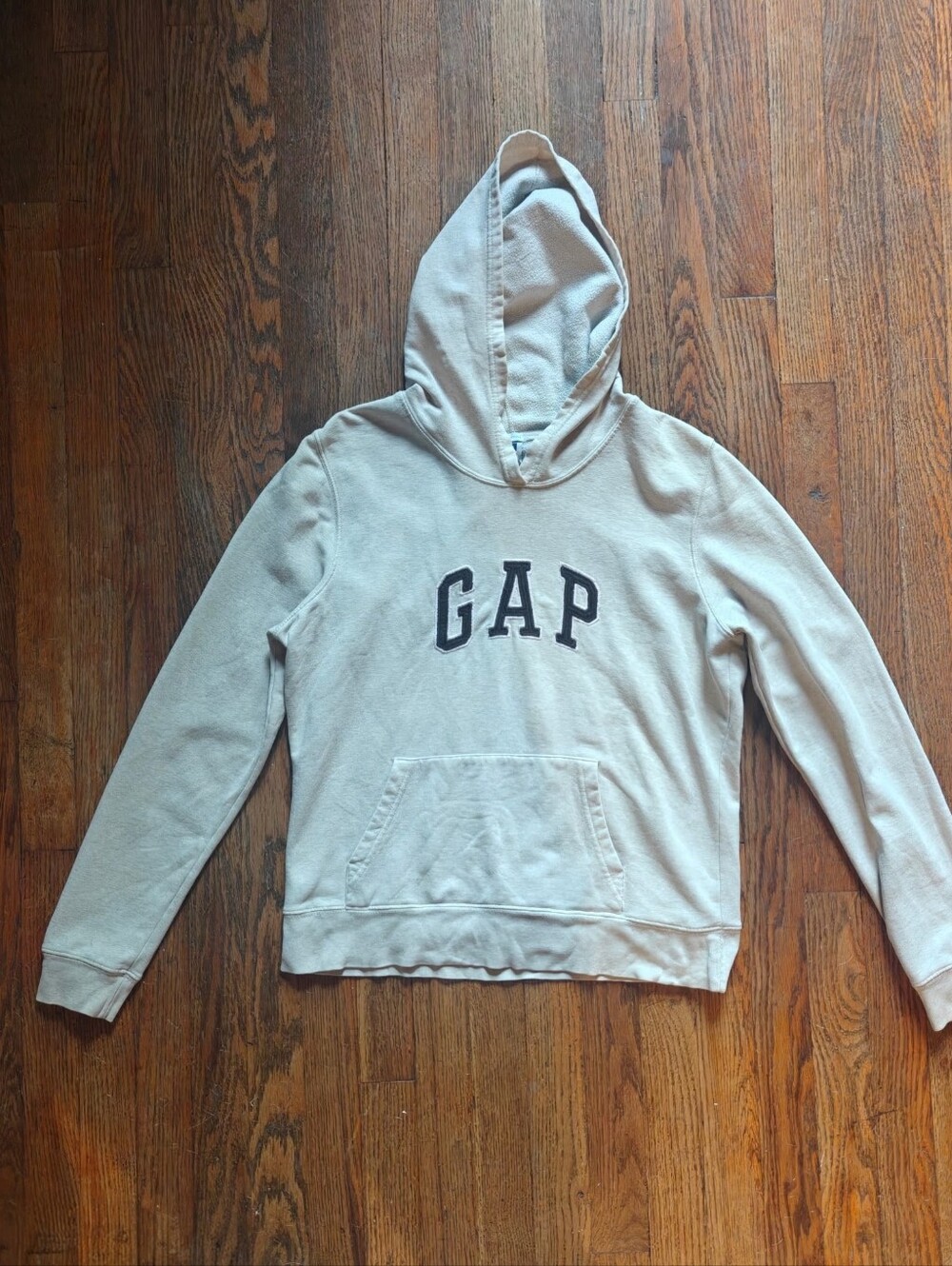 Vintage GAP Beige Hoodie With The Gap Logo